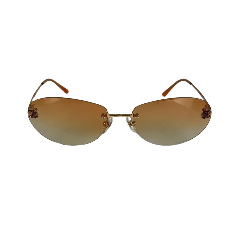 Chanel CC Logo Rimless Sunglasses - Picture 2 of 13